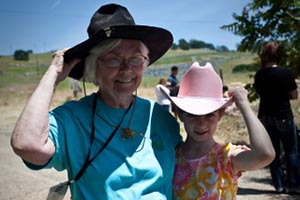 Betty January and granddaughter